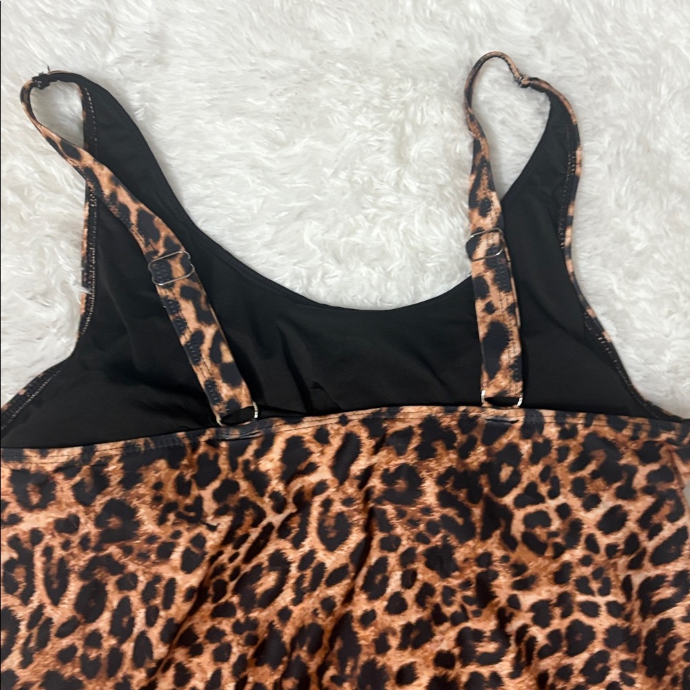 NWT Aqua Eve 2 Piece Leopard Print Swim Set Size L - Picture 10 of 16